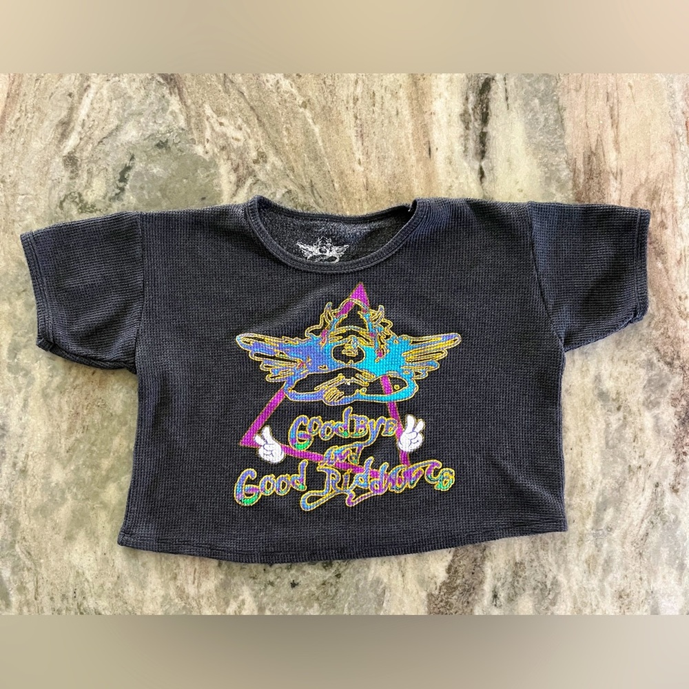 Boys Lie Thermal Cropped Tee